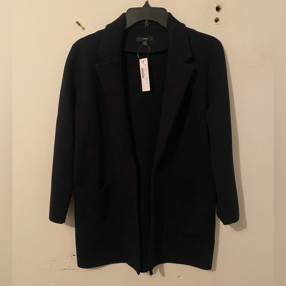 J Crew Sweater-Blazer Open Front Women’s Size XS